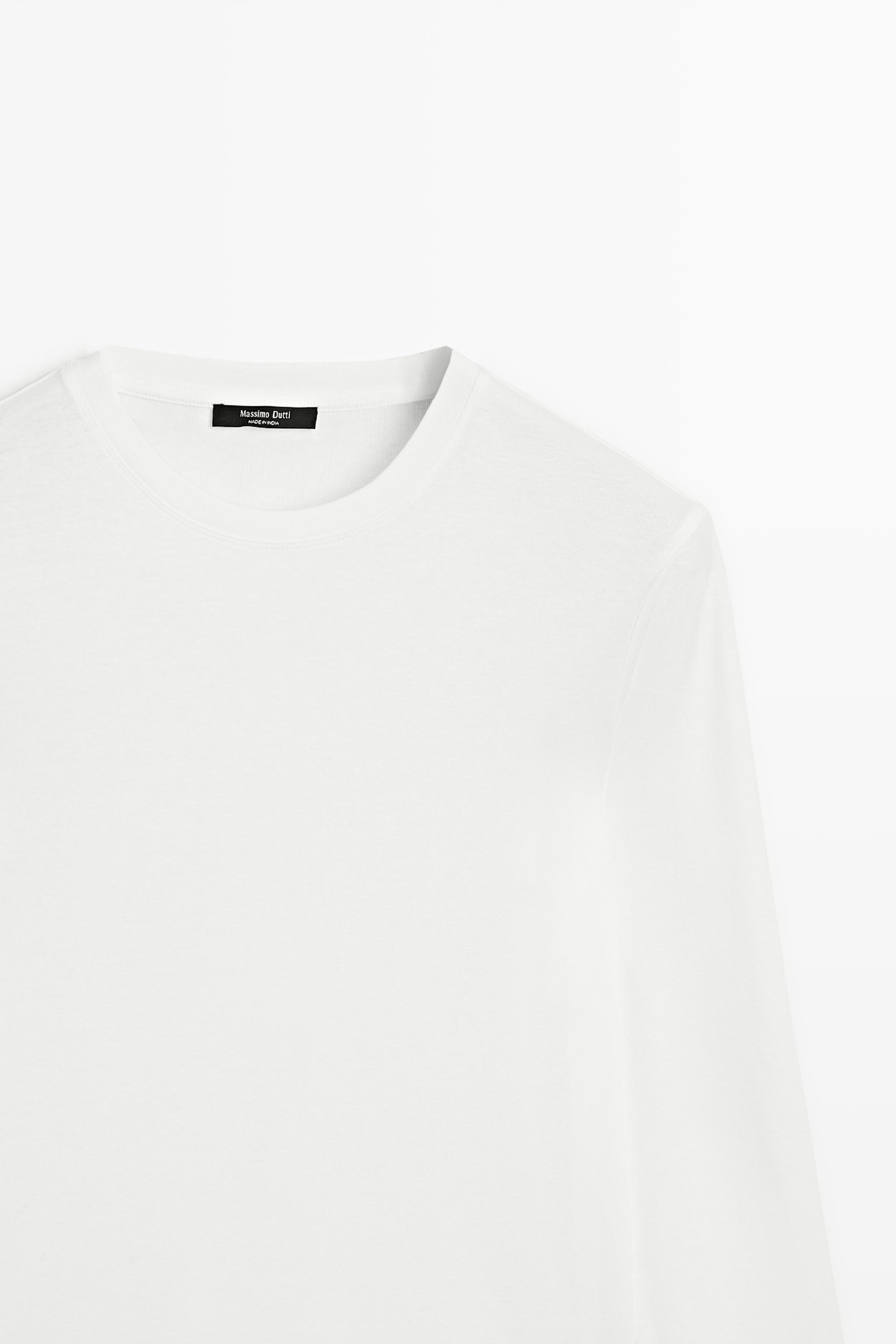 T-shirt à manches longues 100 % coton